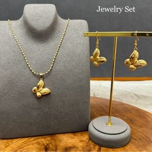 Butterfly jewelry Set, Gold Jewelry Set, Jewelry Set for Women, gift For Her